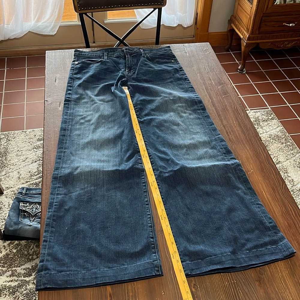 Jeans!  Flair trousers!
